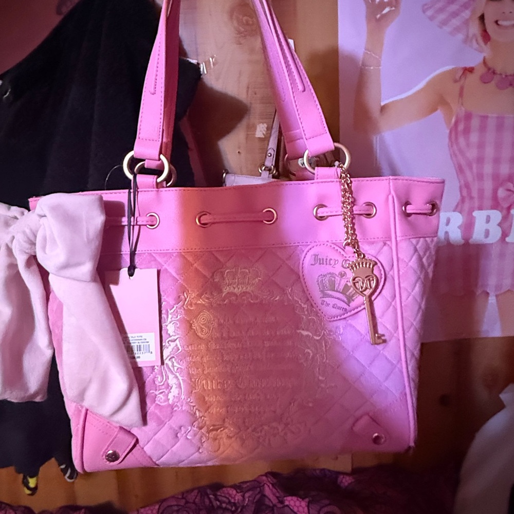 Juicy Couture once a upon a time Pink  Tote Bag